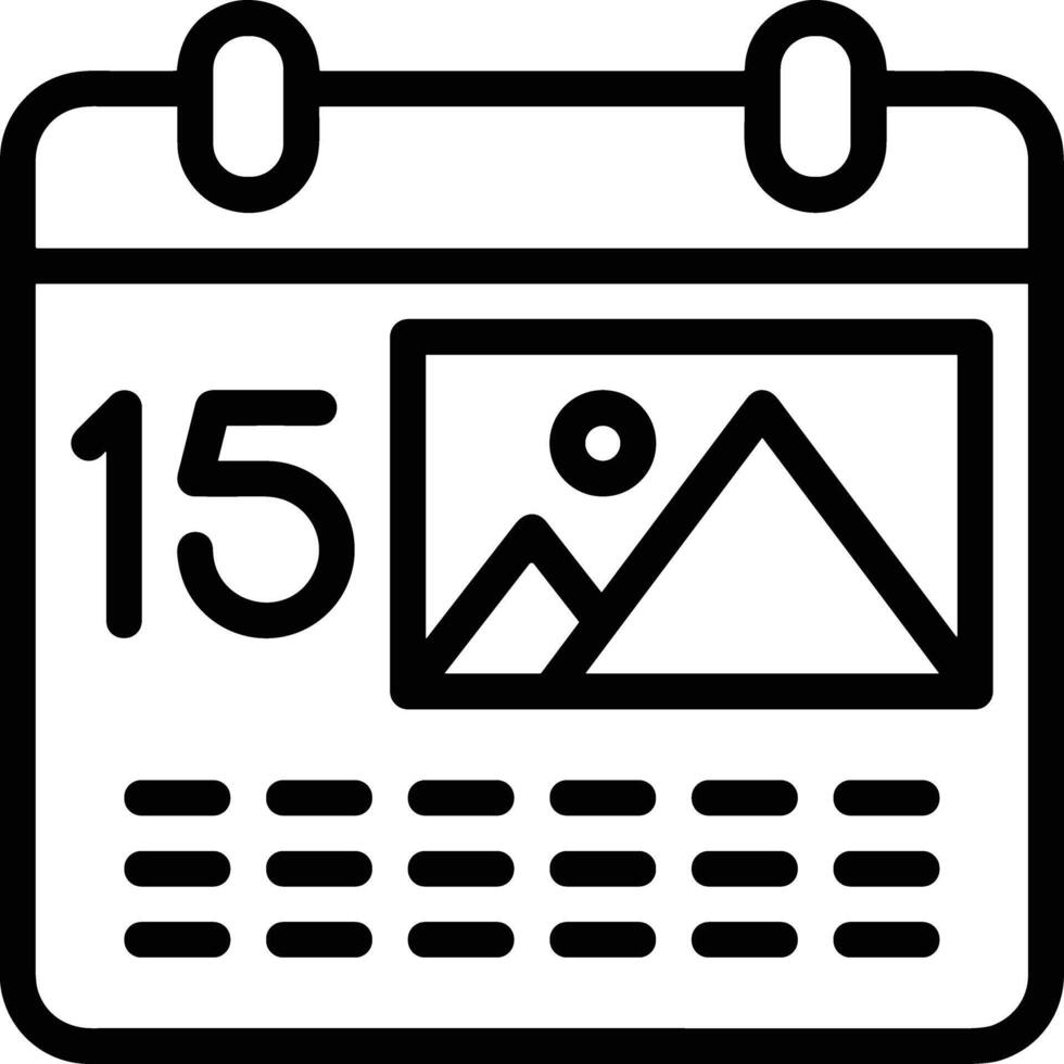 Kalender Symbol Symbol Vektor Bild