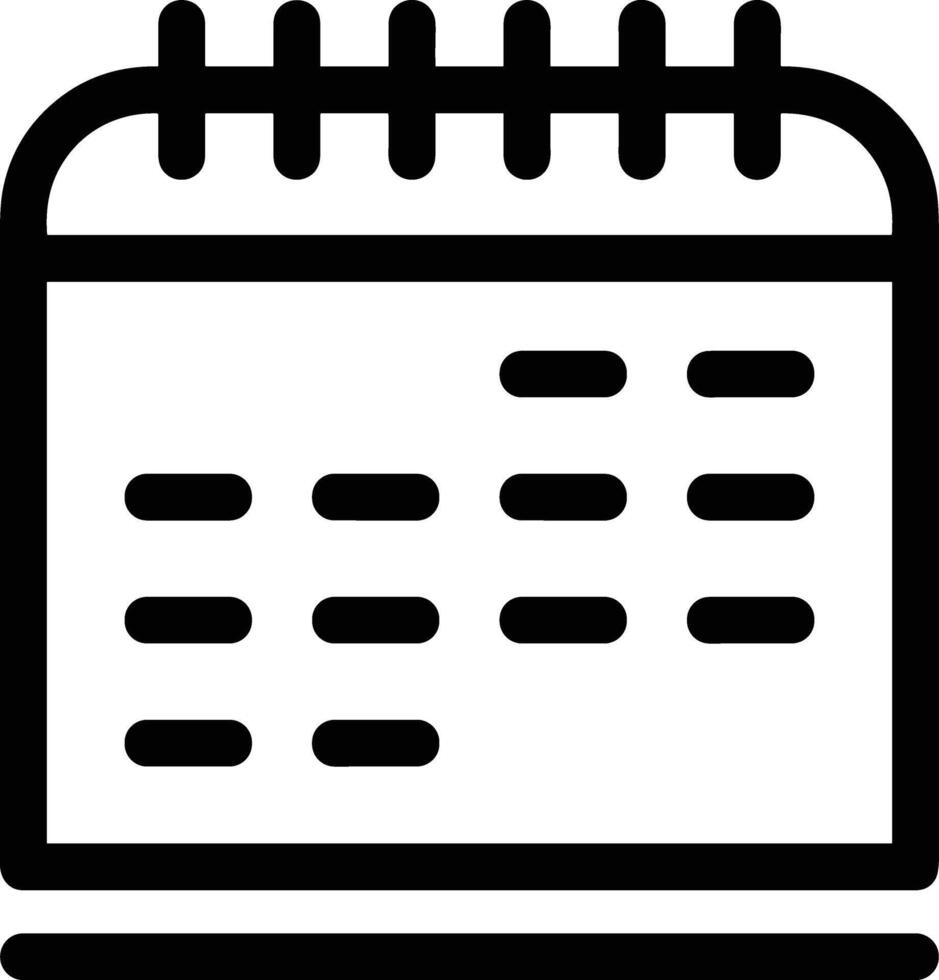 Kalender Symbol Symbol Vektor Bild