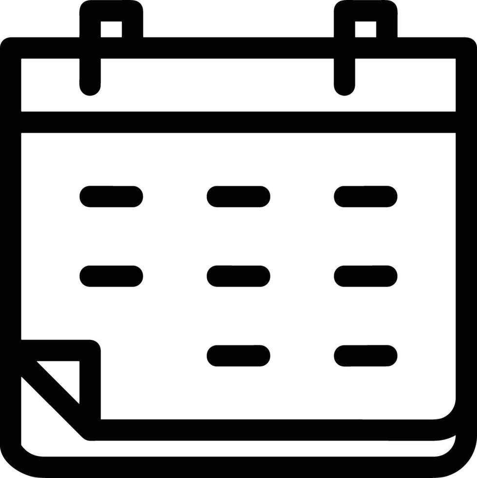 Kalender Symbol Symbol Vektor Bild