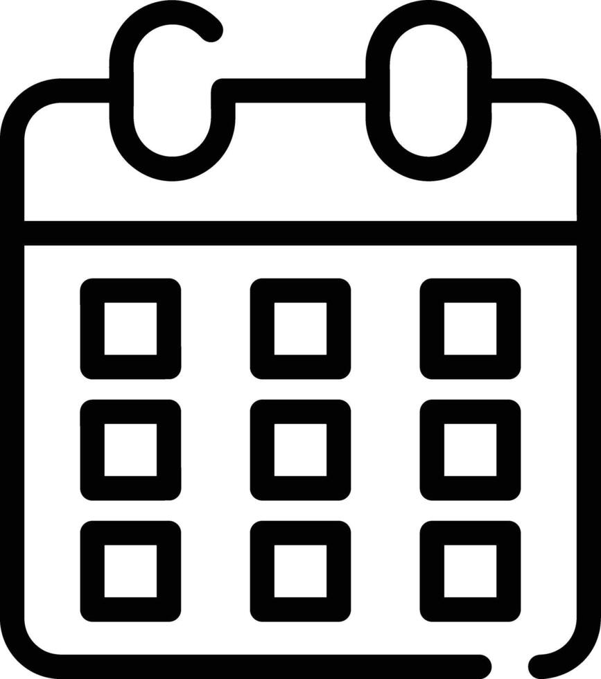 Kalender Symbol Symbol Vektor Bild