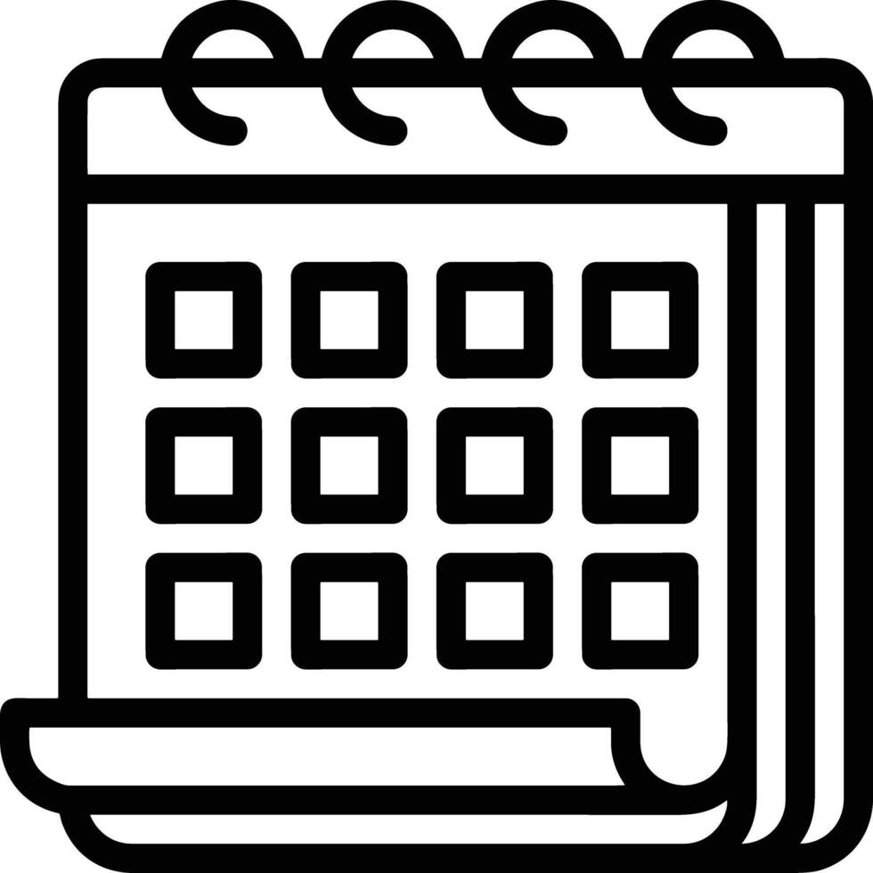 Kalender Symbol Symbol Vektor Bild