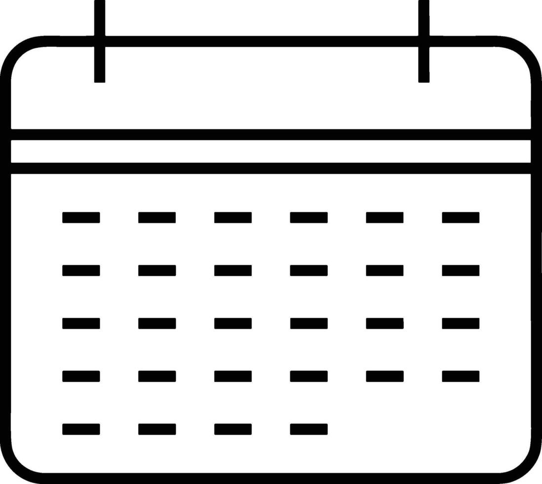 Kalender Symbol Symbol Vektor Bild