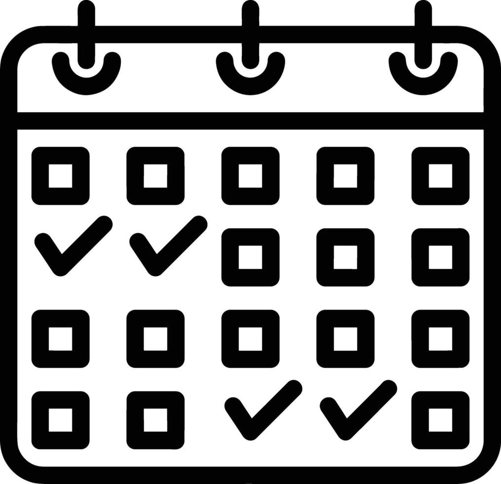 Kalender Symbol Symbol Vektor Bild