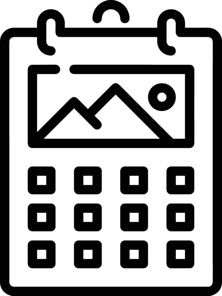 Kalender Symbol Symbol Vektor Bild