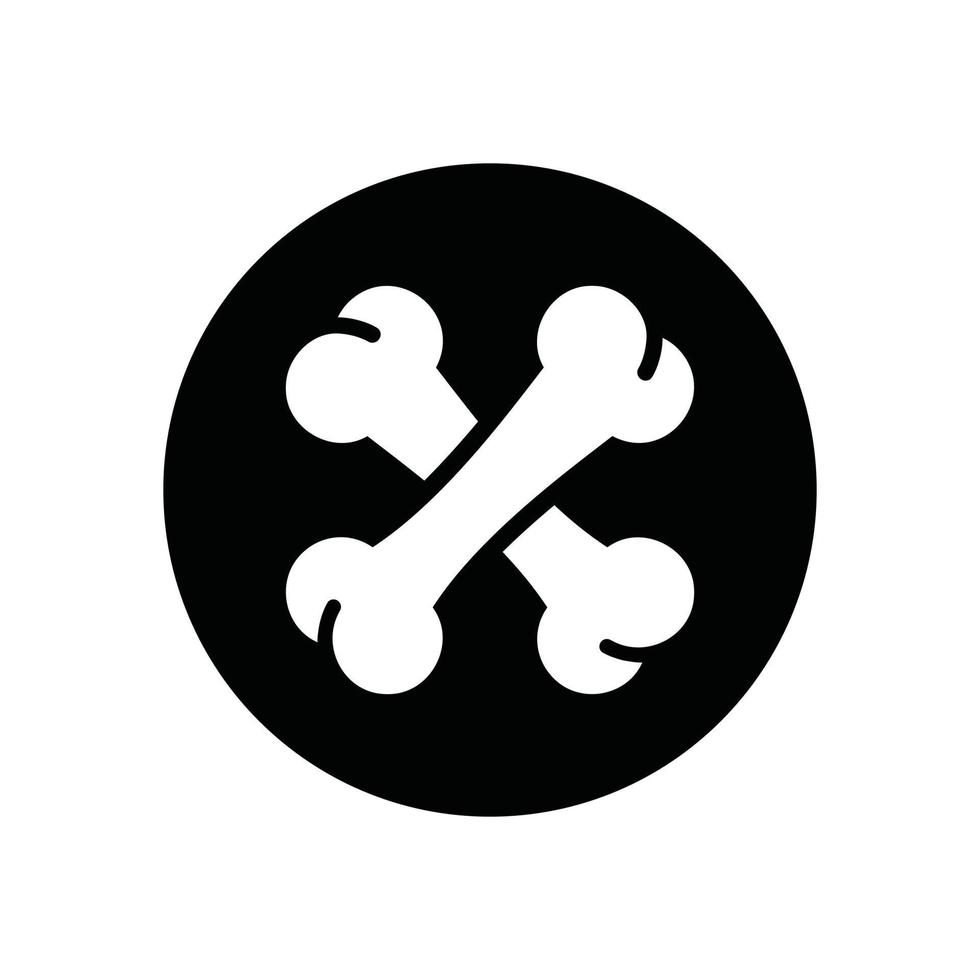 Knochen-Glyphe-Symbol vektor