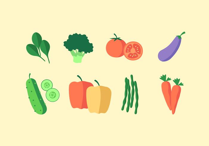 Gemüse gesundes Essen vektor
