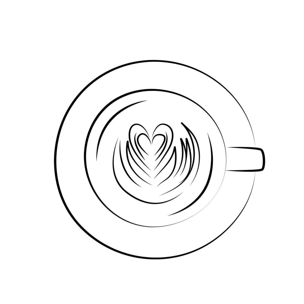 logotyp vit kaffekopp med sked topp och sidovy, cappuccino, americano, espresso, mocka, latte, kakao vektor