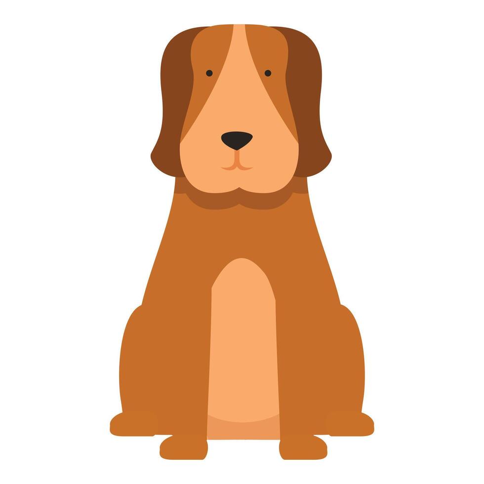 hund valp ikon tecknad serie vektor. Hem inhemsk djur- vektor