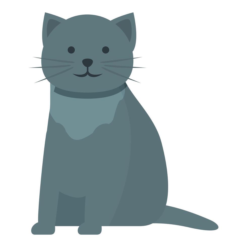 söt rolig katt sällskapsdjur ikon tecknad serie vektor. rolig djur- vektor