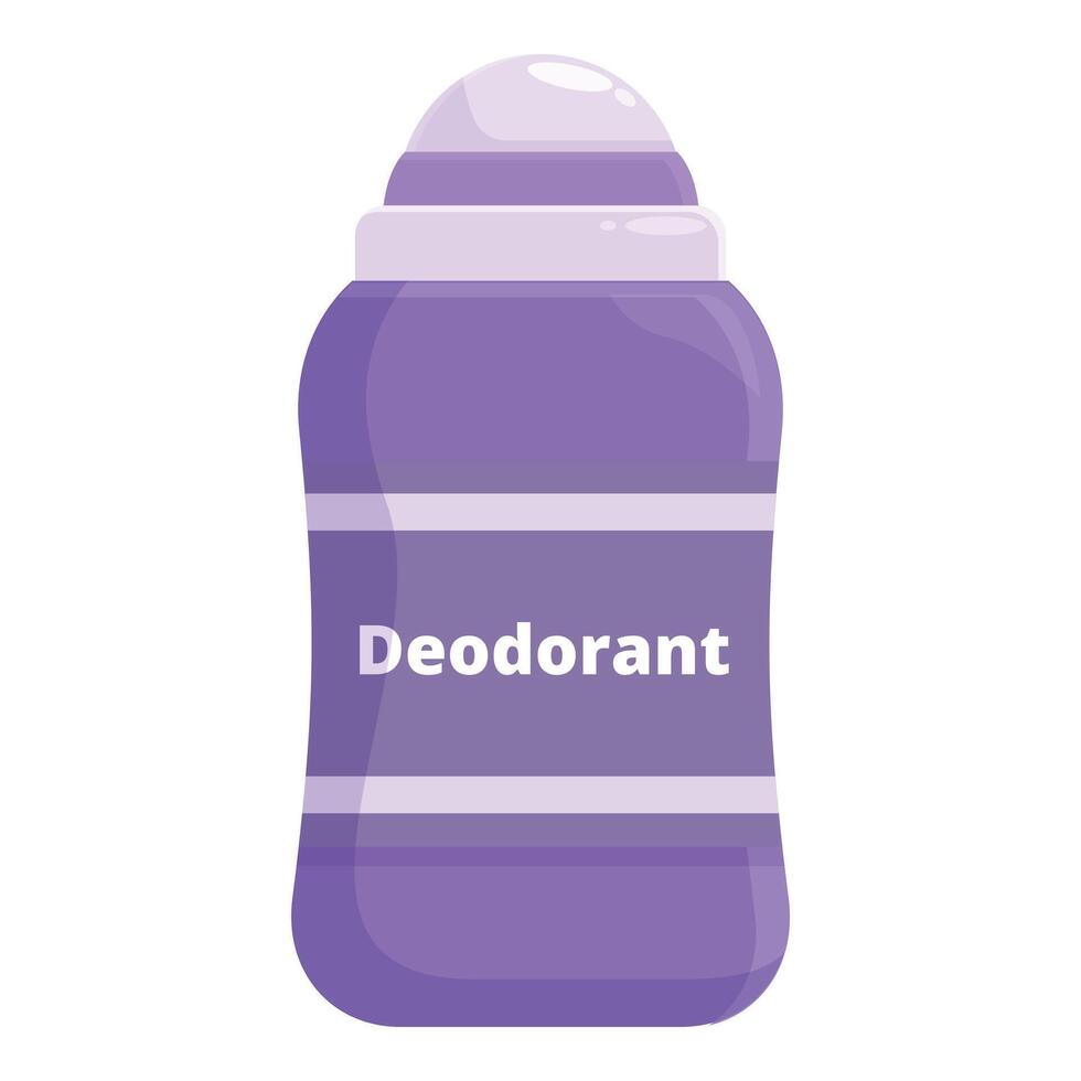 violett deodorant stil ikon tecknad serie vektor. vård hud kosmetika vektor