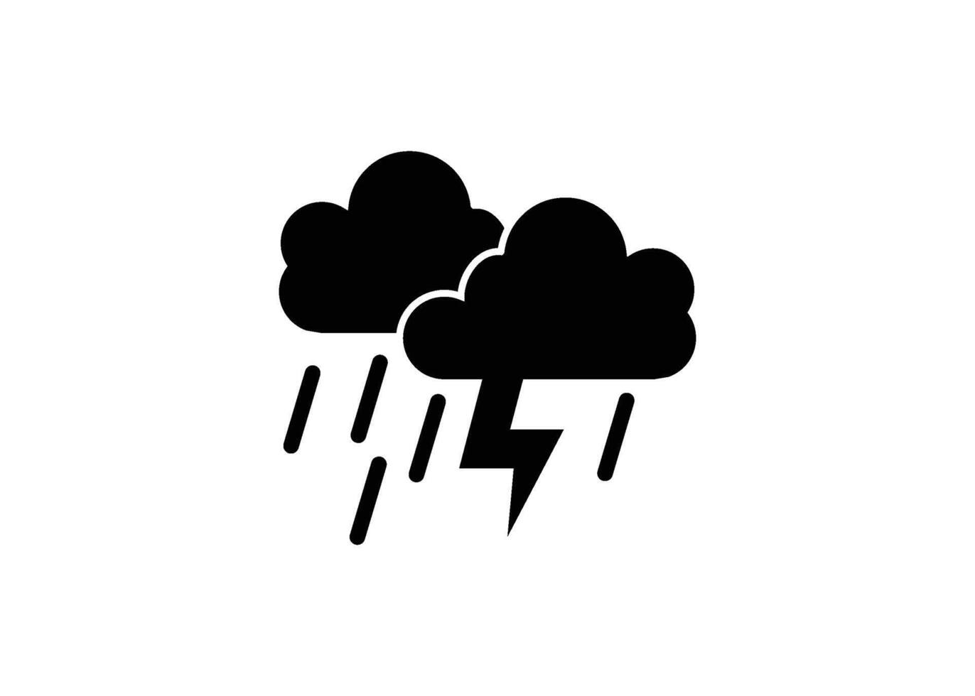 storm ikon design mall isolerat illustration vektor