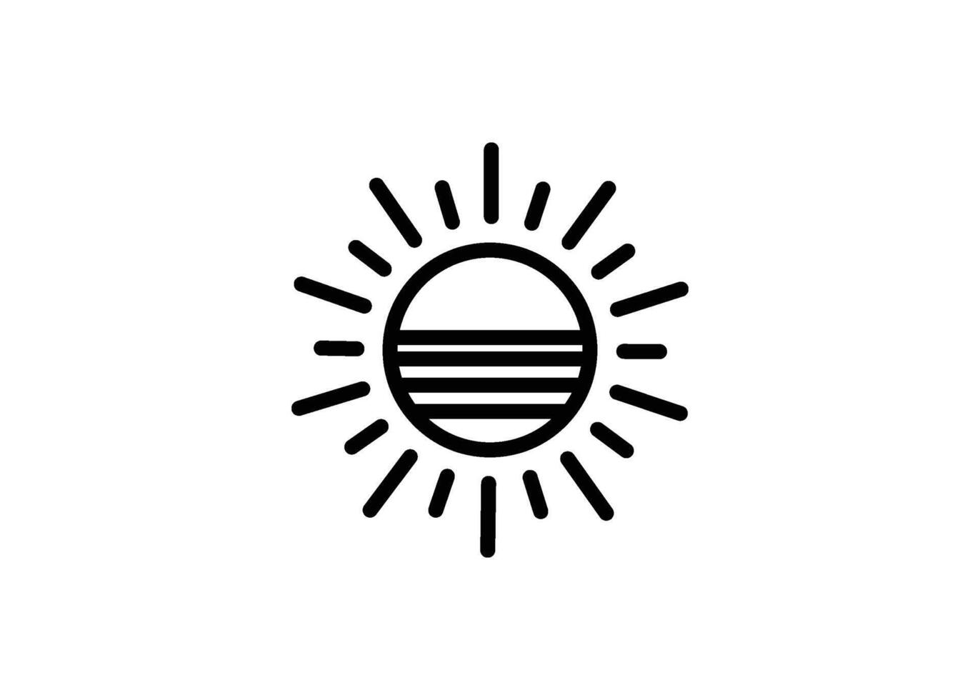 Sonne Symbol Design Vorlage Illustration isoliert vektor