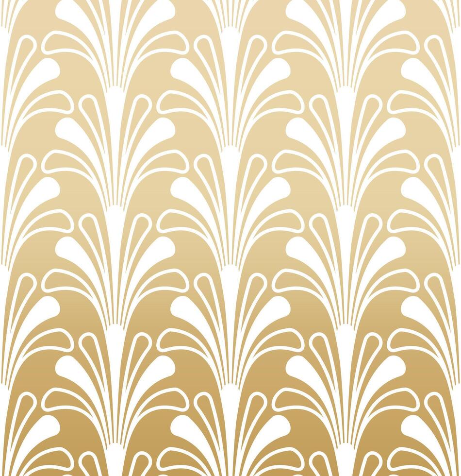 Licht Gold geometrisch Gatsby Kunst Deko Muster Hintergrund vektor