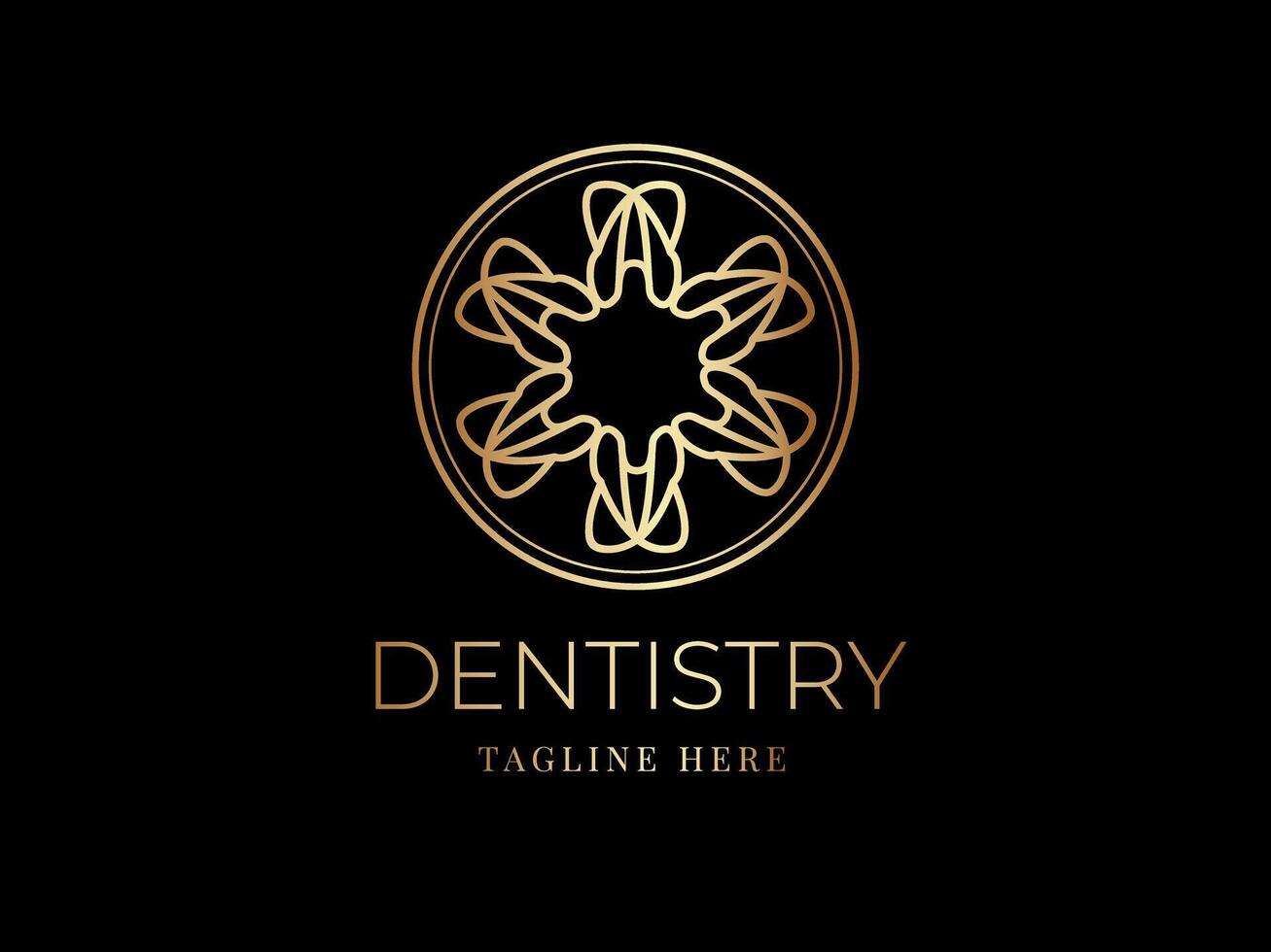 dental eller tandläkare vektor logotyp