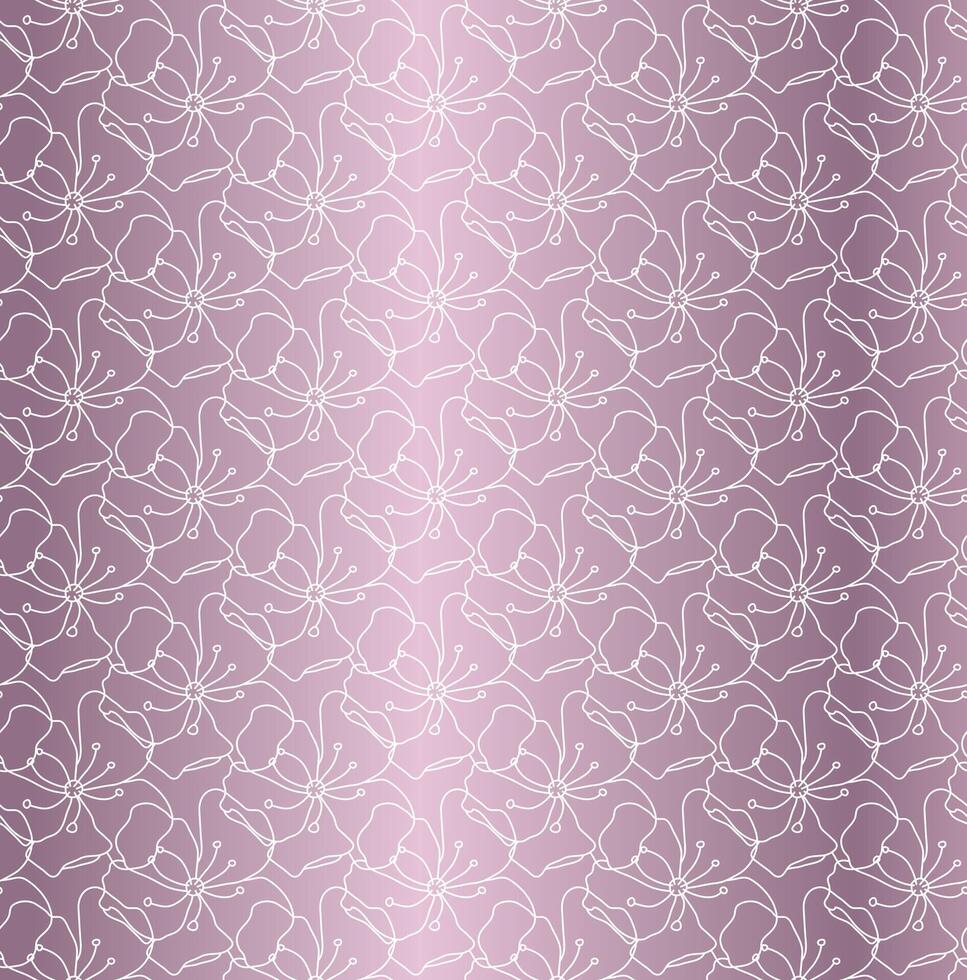 lila abstrakt Gliederung Blumen- Muster Hintergrund vektor