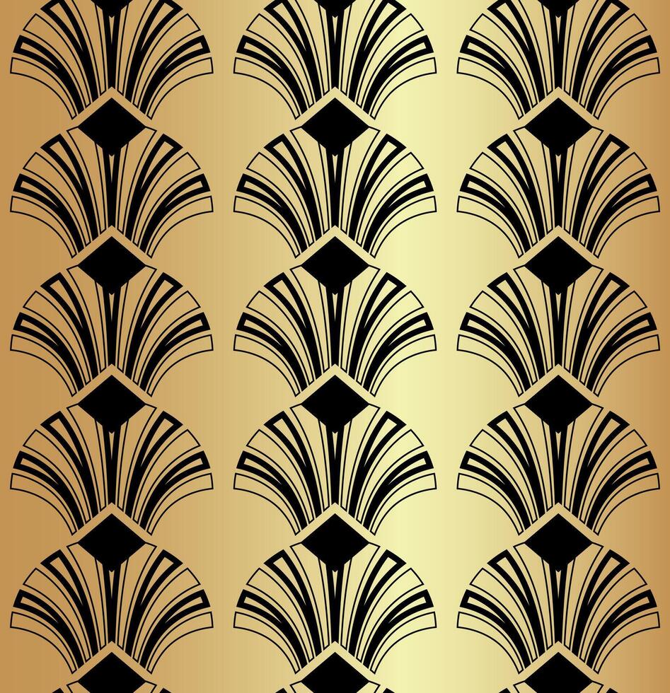geometrisch Gatsby Kunst Deko Muster Hintergrund Design vektor
