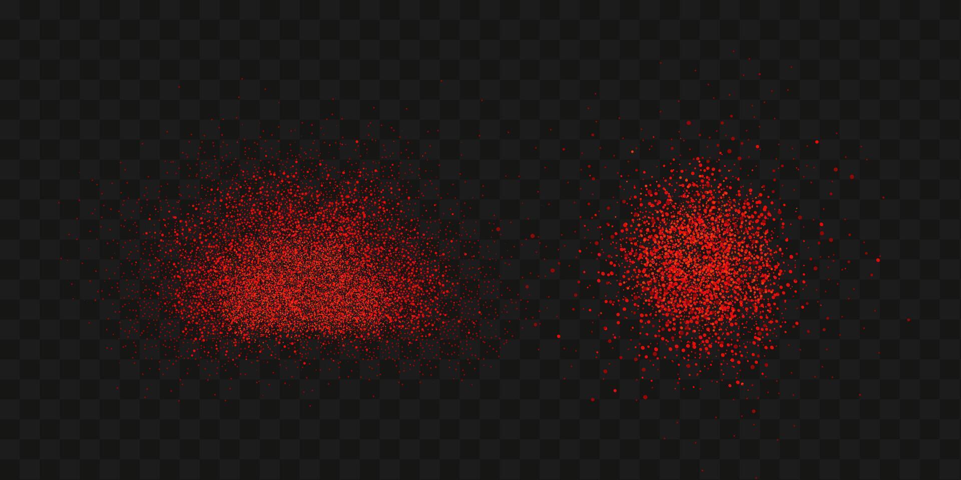 kornig spridningar av kryddad brista . stänk av röd peppar pulver.överlägg effekt chili eller paprika krydda stänker. vektor realistisk illustration av varm torkades krydda.