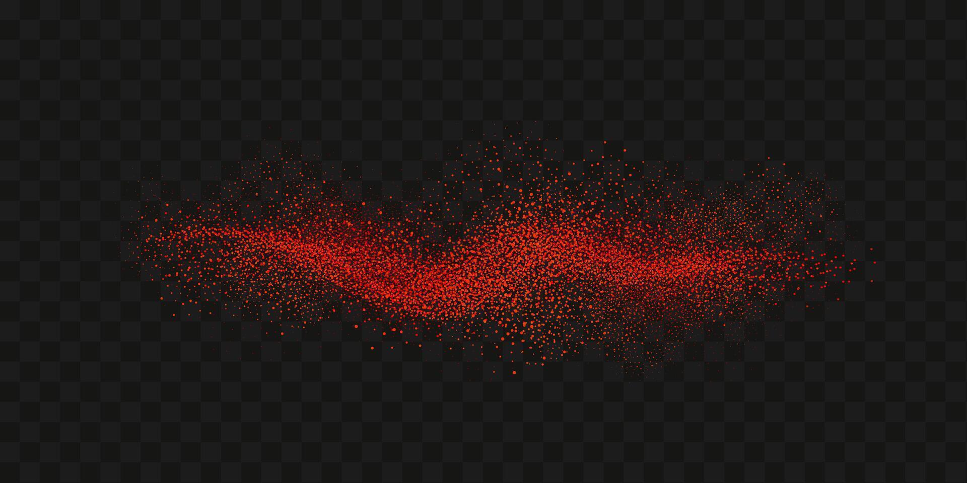 kornig spridningar av kryddad brista . stänk av röd peppar pulver.överlägg effekt chili eller paprika krydda stänker. vektor realistisk illustration av varm torkades krydda.