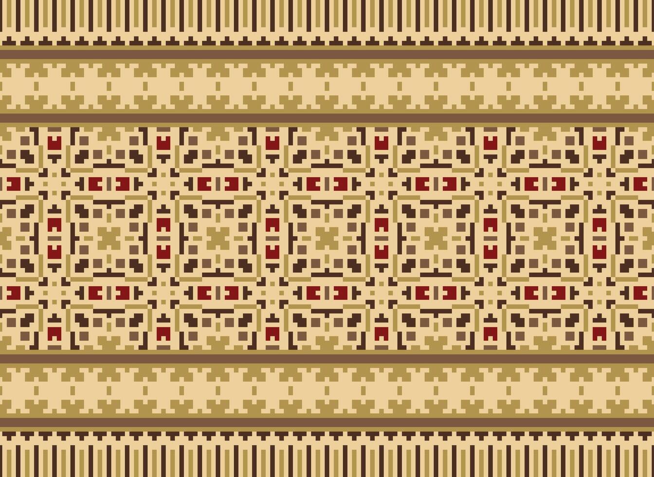 Blumen- Kreuz Stich stickerei.geometrisch ethnisch orientalisch nahtlos Muster traditionell Hintergrund.aztec Stil abstrakt Vektor illustration.design zum Textur, Stoff, Kleidung, Verpackung, Dekoration, Druck.