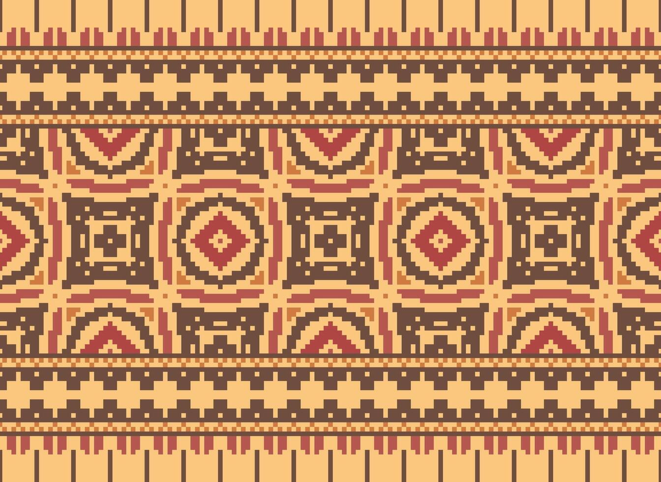 blommig korsa sy broderi.geometrisk etnisk orientalisk sömlös mönster traditionell background.aztec stil abstrakt vektor illustration.design för textur, tyg, kläder, inslagning, dekoration, tryck.