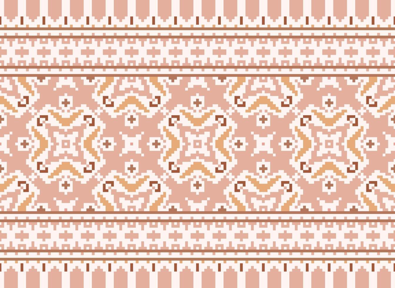 blommig korsa sy broderi.geometrisk etnisk orientalisk sömlös mönster traditionell background.aztec stil abstrakt vektor illustration.design för textur, tyg, kläder, inslagning, dekoration, tryck.