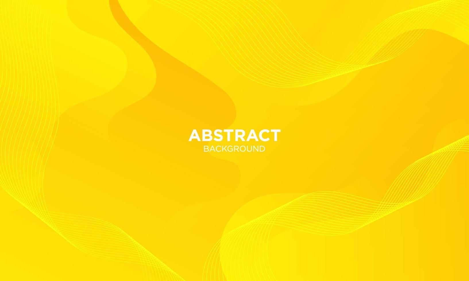 abstrakt gul flytande vågbakgrund vektor