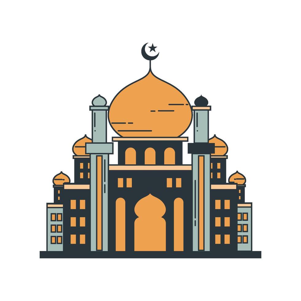 Moschee Illustration Ramadhan vektor