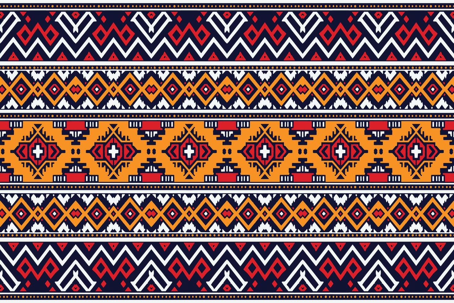 geometrisch ethnisch Blume Muster zum Hintergrund, Stoff, Verpackung, Kleidung, Tapete, Batik, Teppich, Stickerei Stil vektor