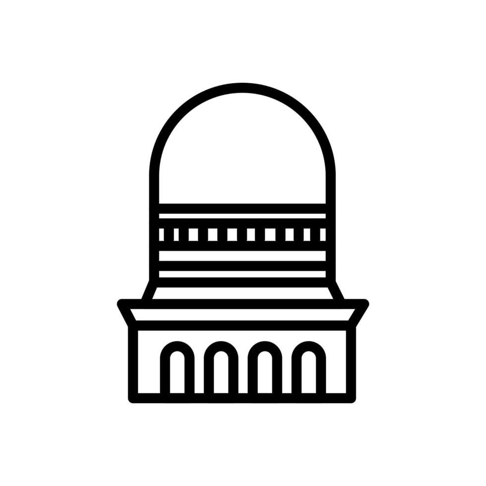 Buddhist stupa Symbol im Vektor. Logo vektor