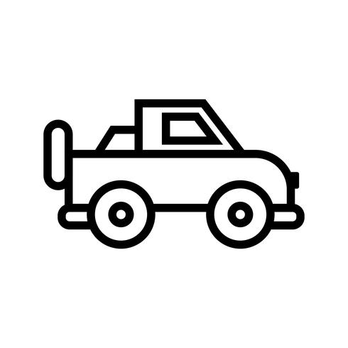 Vektor jeep ikon