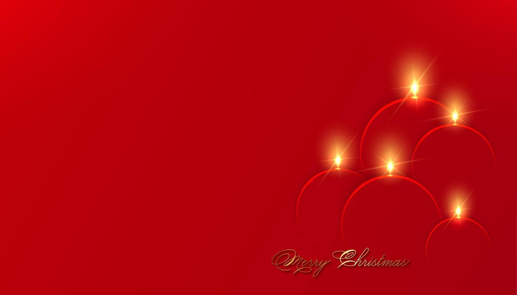 Weihnachtskerzen in rotem Papier schneiden trendigen Handwerk Cartoon-Stil. festliche Einladung, neues Jahr modernes Design für Werbung, Branding-Hintergrund-Grußkarte, Cover, Poster, Banner. Vektor-Illustration vektor