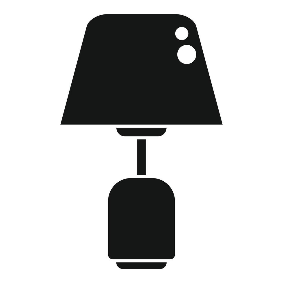 Möbel Dekor Lampe Symbol einfach Vektor. Zimmer Fackelträger vektor