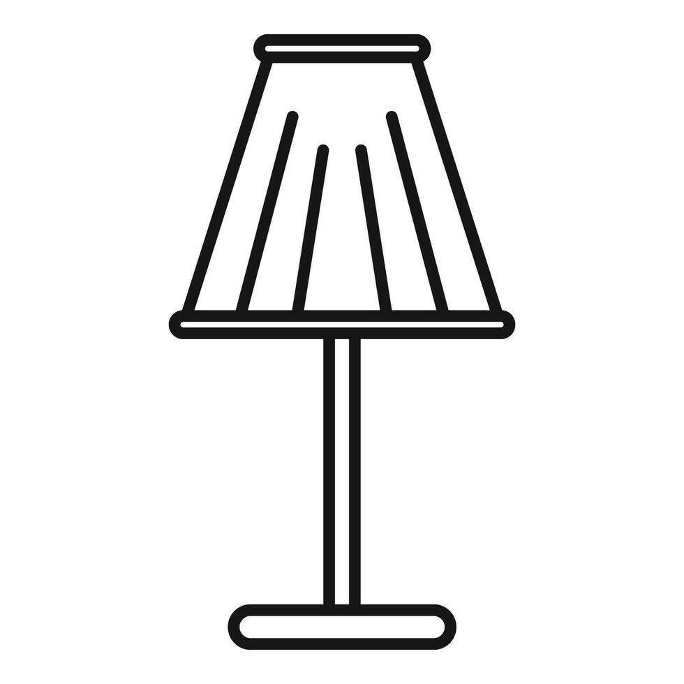 Vorrichtung Lampe Symbol Gliederung Vektor. Innere Zimmer Möbel vektor