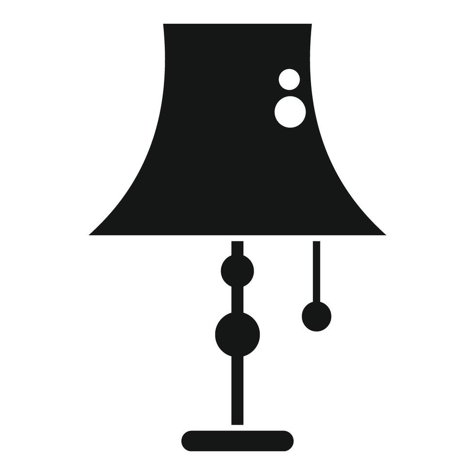 Leuchter Fackelträger Symbol einfach Vektor. Licht Lampe vektor