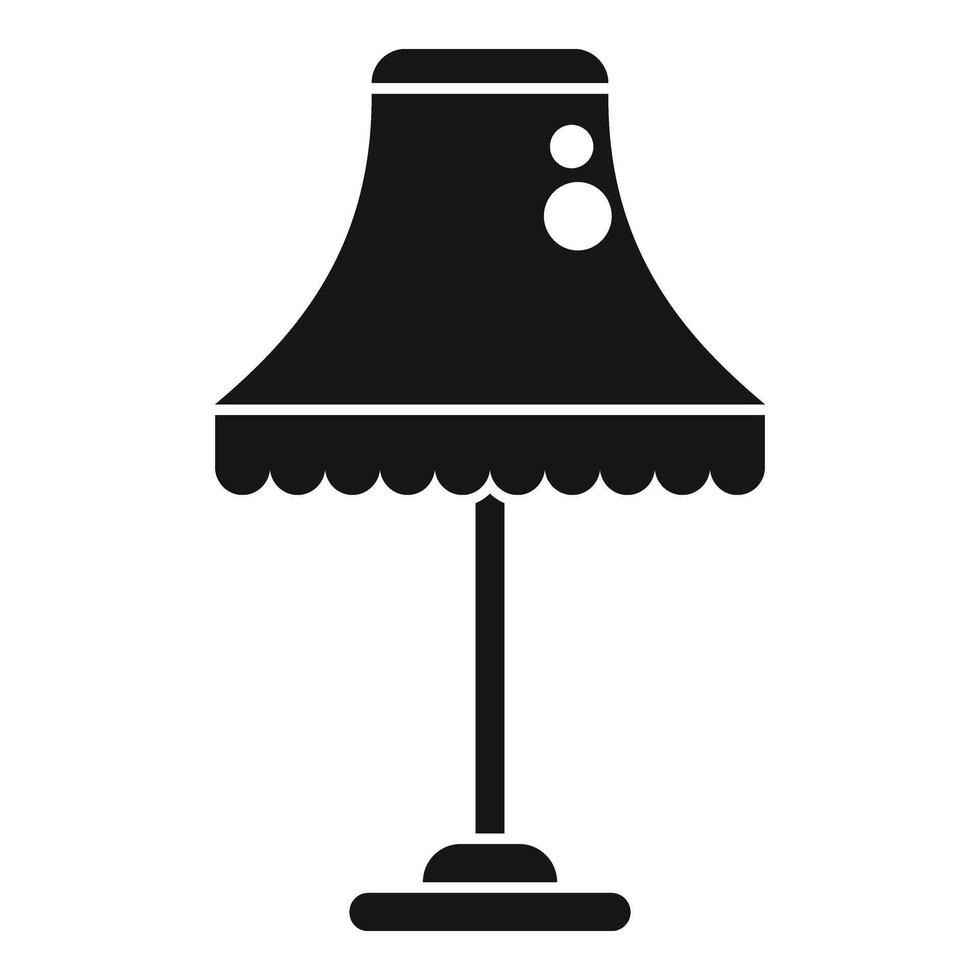 Fußboden Innere Zimmer Lampe Symbol einfach Vektor. Fackelträger Dekor vektor