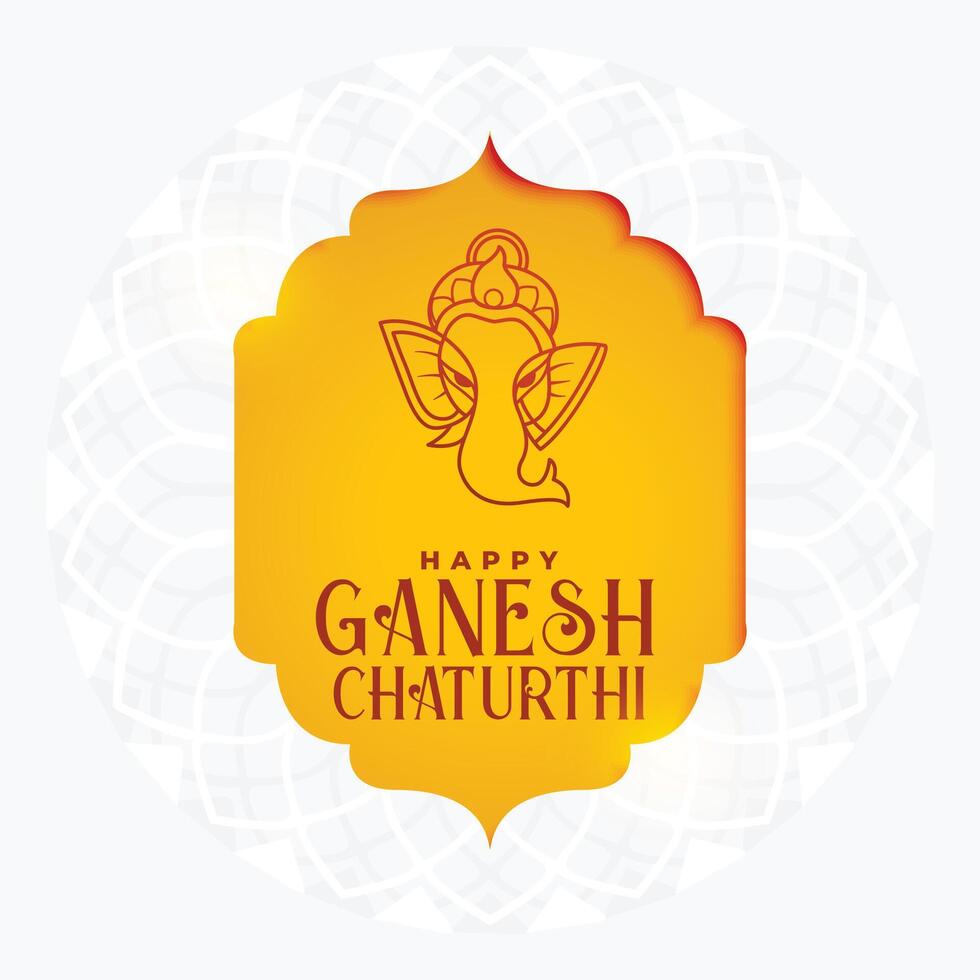 Hindu traditionell Ganesh Chaturthi Feier Hintergrund vektor