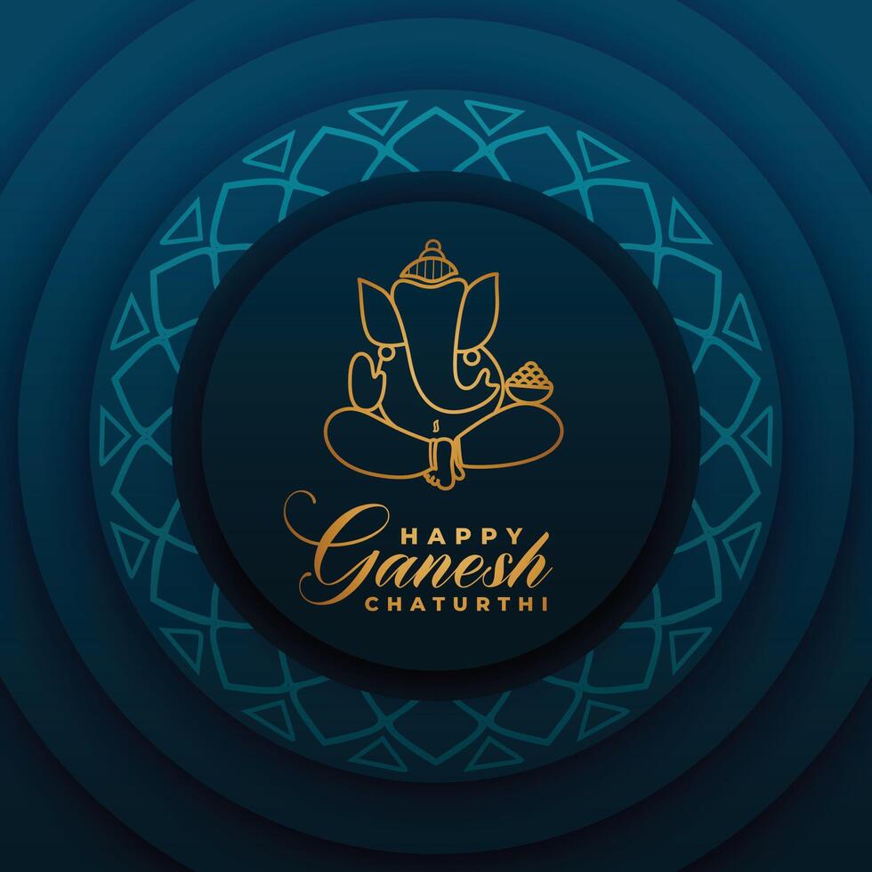 Hindu Festival Ganesh Chaturthi Feier Hintergrund vektor