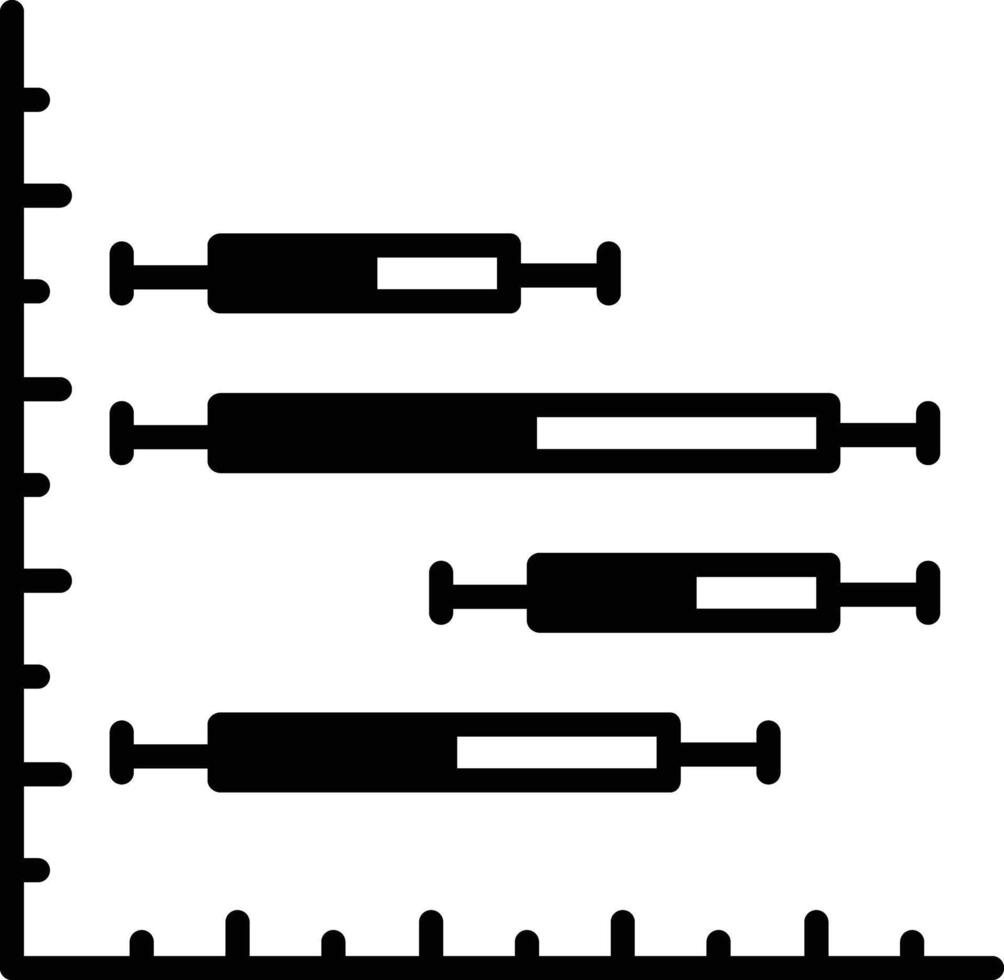 morrhår komplott glyf och linje vektor illustration