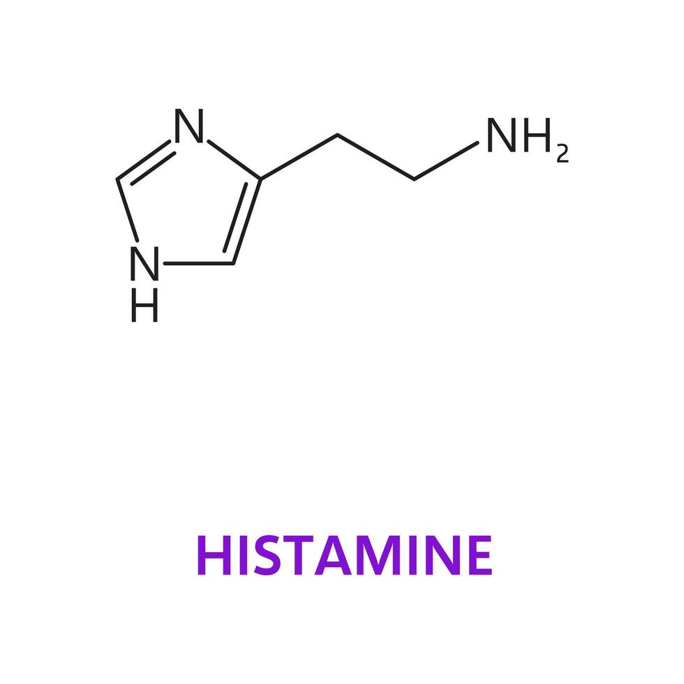 neurotransmittor histamin kemisk formel vektor