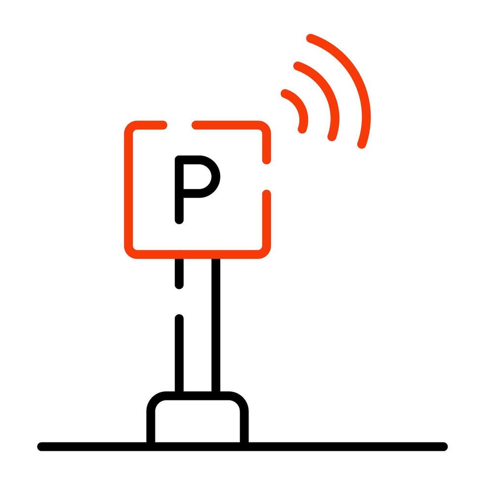 ein modern Design Symbol von Clever Parkplatz vektor