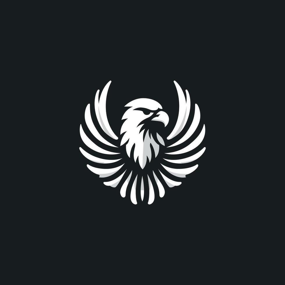 schwarz und Weiß Adler Vektor