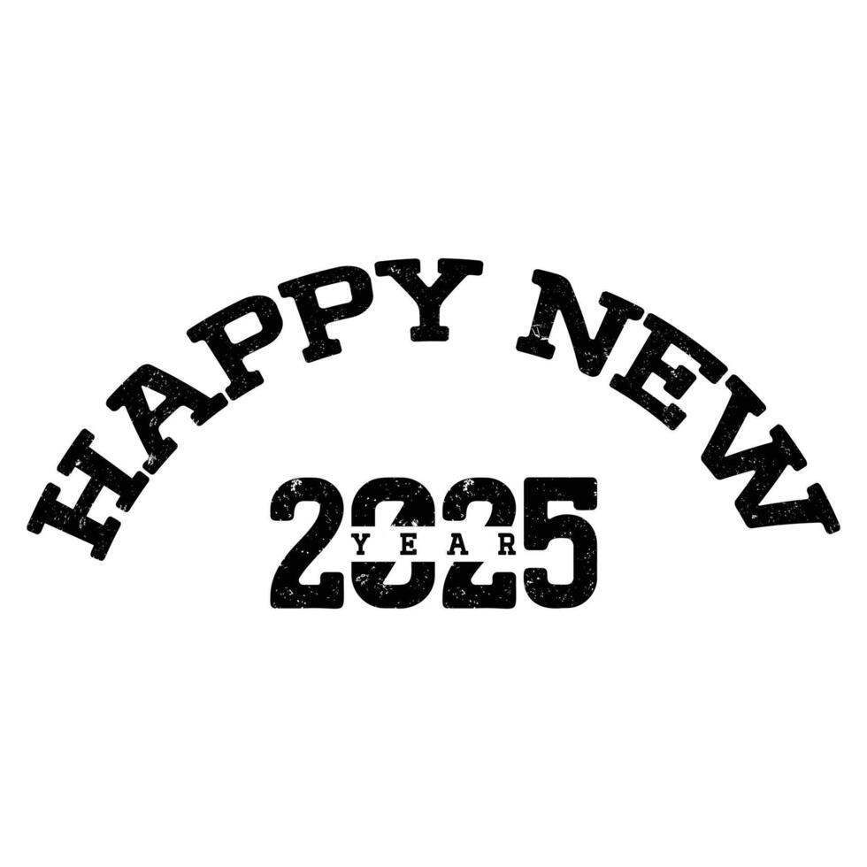 glücklich Neu Jahr Vektor Typografie Design