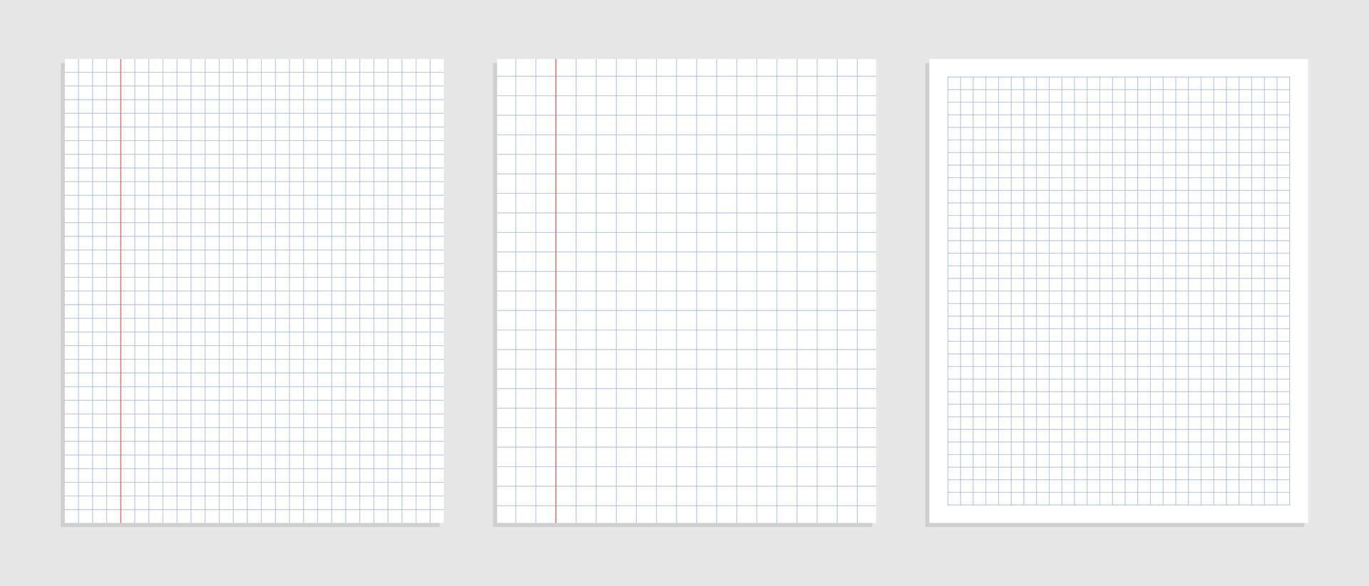 grafiska tom papper ark uppsättning för data representation vektor