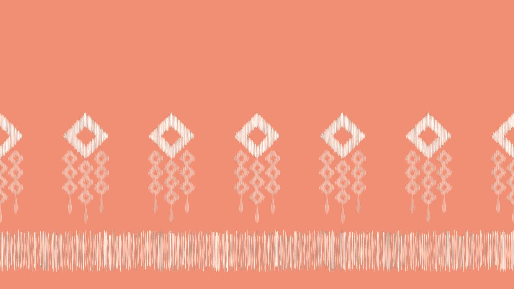 traditionell ethnisch Ikat Motiv Stoff Muster Hintergrund geometrisch .ikat Stickerei ethnisch Muster Rosa Pastell- Rose Rosa Hintergrund Hintergrund. abstrakt, Vektor, Illustration. Textur, Rahmen, Dekoration. vektor