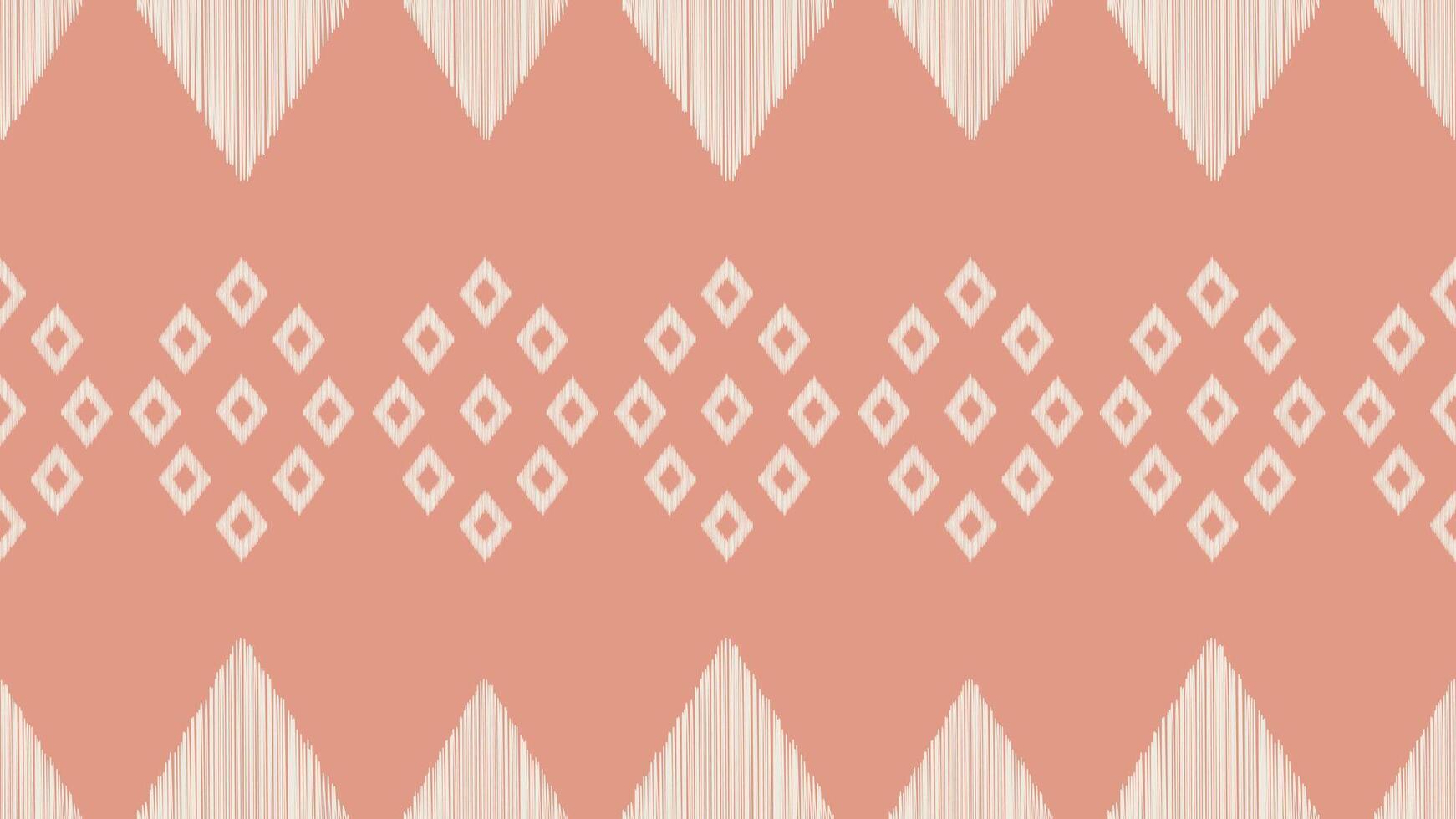 traditionell ethnisch Ikat Motiv Stoff Muster Hintergrund geometrisch .ikat Stickerei ethnisch Muster Rosa Pastell- Rose Rosa Hintergrund Hintergrund. abstrakt, Vektor, Illustration. Textur, Rahmen, Dekoration. vektor