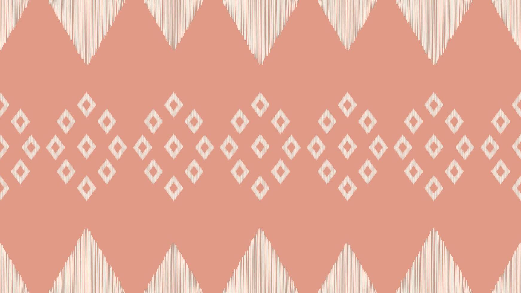 traditionell etnisk ikat motiv tyg mönster bakgrund geometrisk .ikat broderi etnisk mönster rosa pastell reste sig rosa bakgrund tapet. abstrakt, vektor, illustration.texture, ram, dekoration. vektor