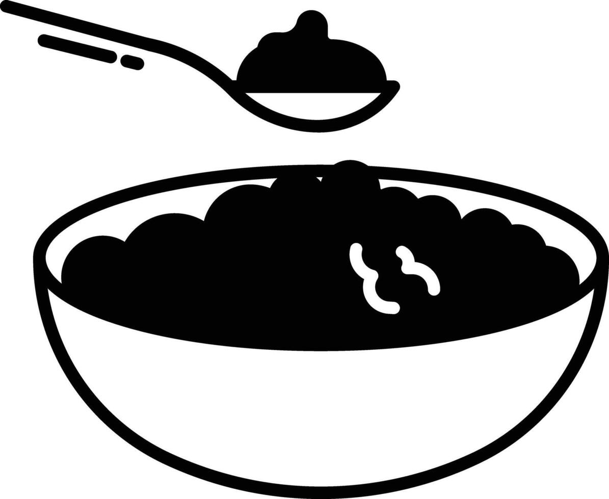 Joghurt und Käse Glyphe und Linie Vektor Illustration
