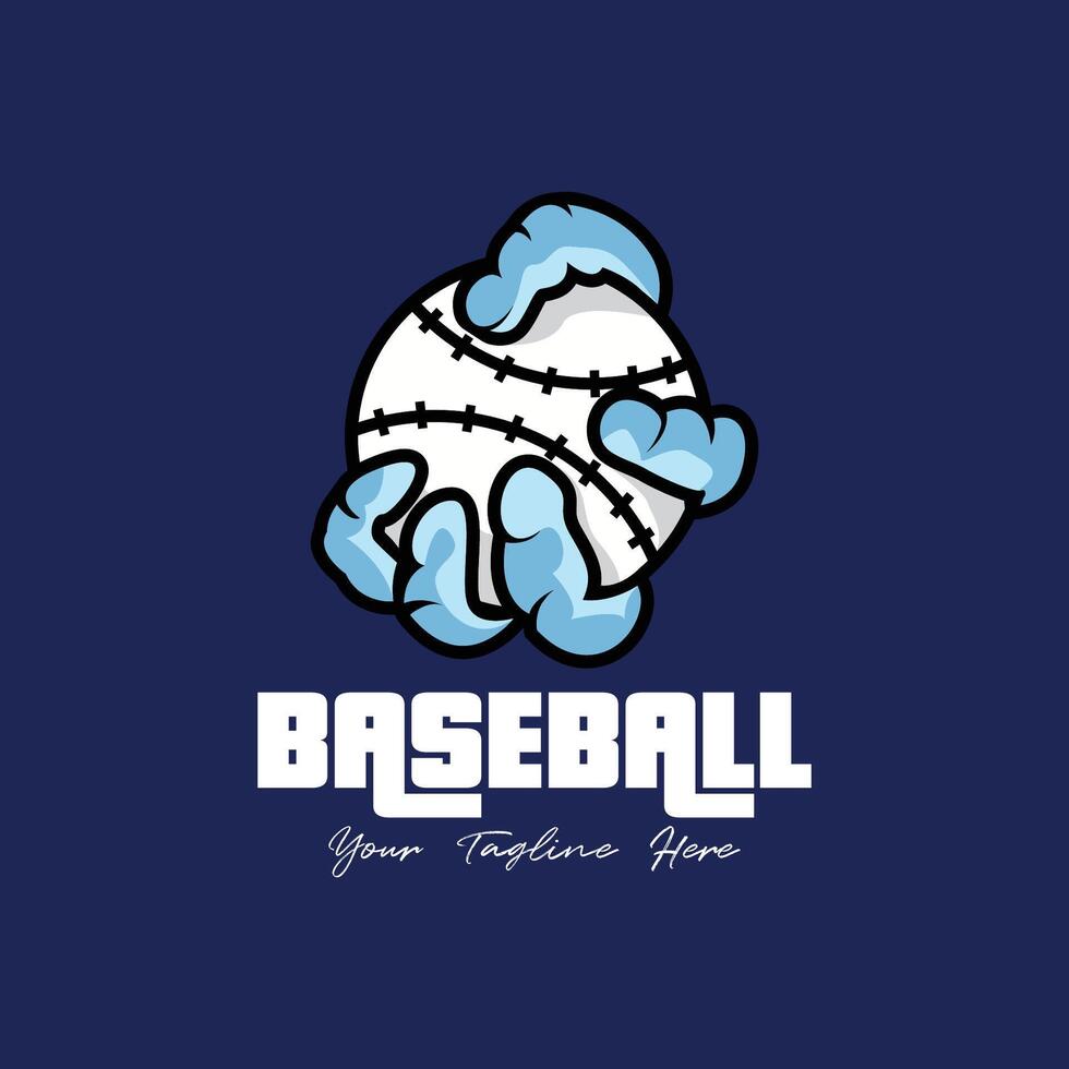 Baseball Logo Vektor, Baseball Abzeichen, Sport Logo, Team Identität, Vektor Illustration. geeignet zum verwenden wie ein Sport Verein oder Gemeinschaft Logo