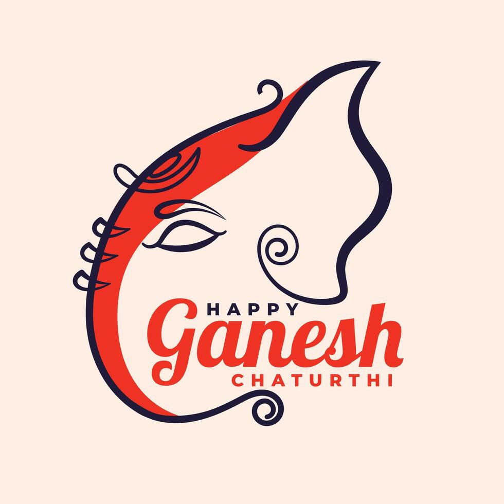 glücklich Ganesh Chaturthi kreativ Festival Hintergrund Design vektor