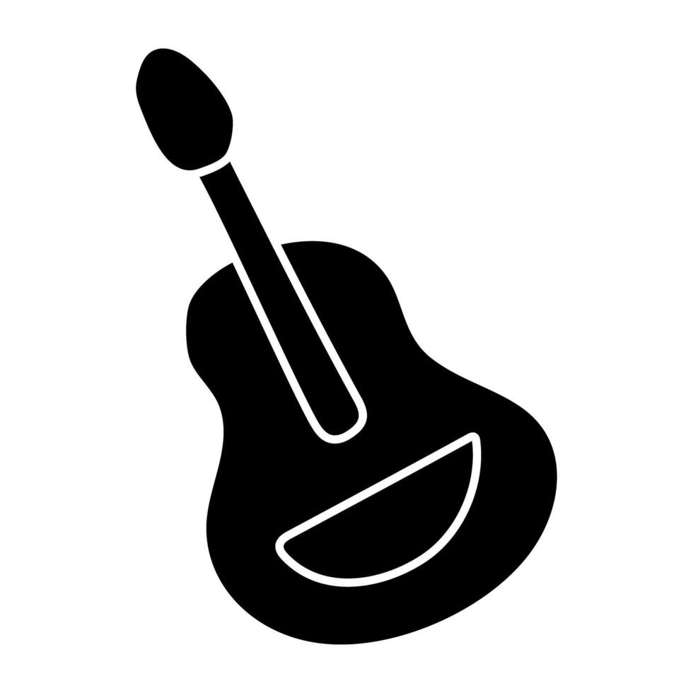 ett ikon design av gitarr vektor